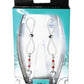 Bijoux de Nip Nipple Halos breloque cœur - Rouge/Transparent