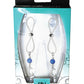 Bijoux de Nip Nipple Halos Breloque Lune et Étoile - Bleu/Transparent