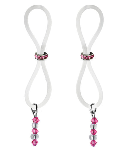 Bijoux De Nip Halos para pezones con gema rosa deslizante