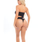 Body string noir ajouré « Fatale » de Pink Lipstick Taille Unique
