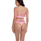 Pink Lipstick Neon Dreams Bra & High Waist Thong Pink O/S