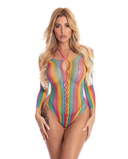 Body manga larga Pink Lipstick Más color arcoíris talla única