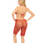 Rouge à lèvres rose transparent, porte-jarretelles rouge T/U