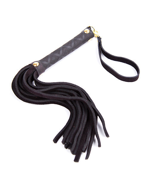 Mini-fouetteur en cuir Plesur – Noir