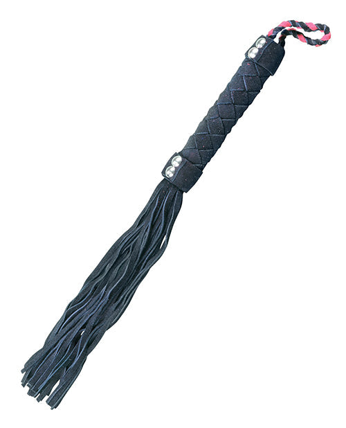 Fouet en cuir 15" Plesur - Noir