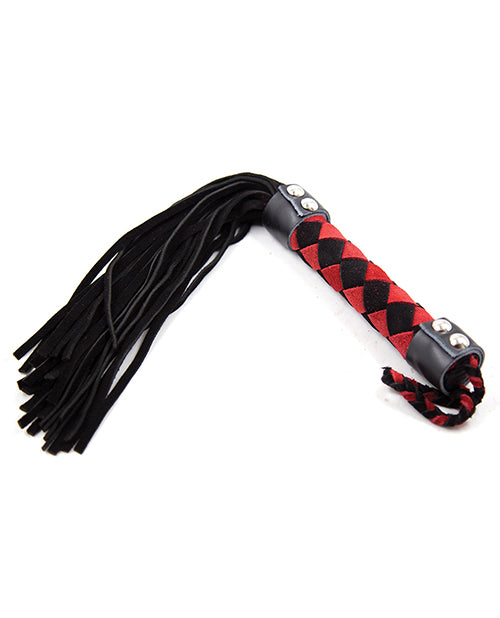 Fusta de cuero Plesur de 38 cm - Negro/Rojo