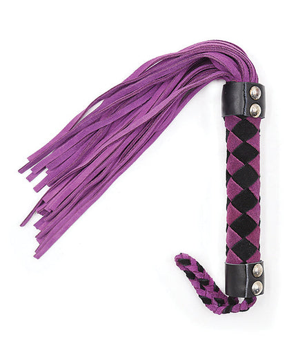 Zurriago de cuero Plesur de 15" - Morado