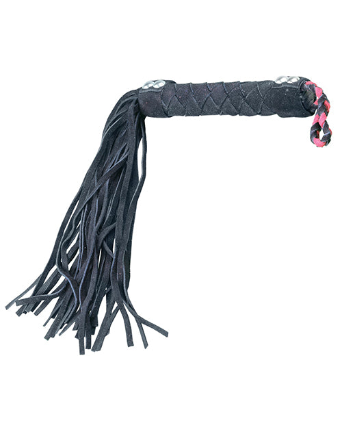 Fouet en cuir 15" Plesur - Noir