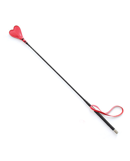 Plesur Fouet PVC Cœur 26" - Noir/Rouge