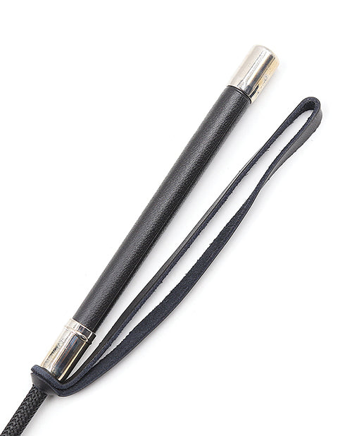 Cravache en cuir Plesur 21" Wide Tip – Noir