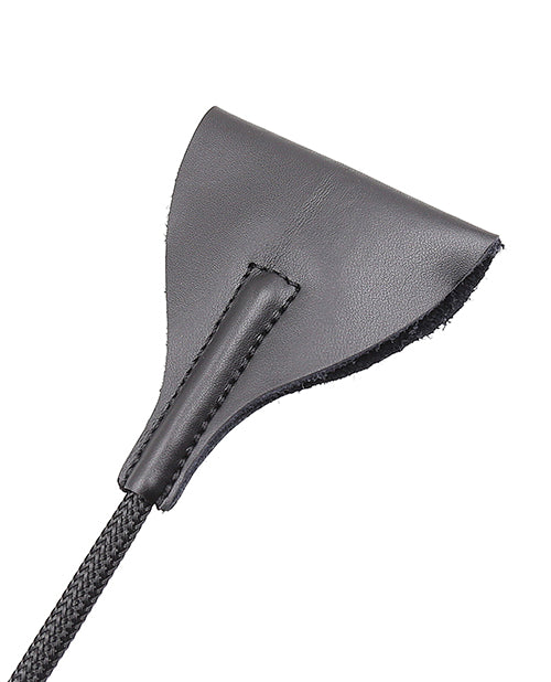 Cravache en cuir Plesur 21" Wide Tip – Noir