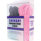 Plesur Cuerda de Algodón Shibari Bondage Paquete de 2 - Negro/Rosa
