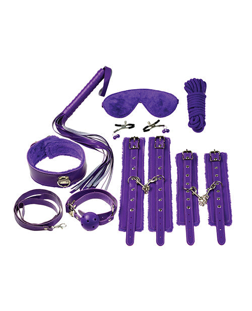 Plesur Everything Bondage Kit de 12 pièces - Violet