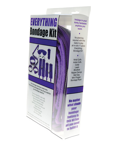 Plesur Everything Bondage Kit de 12 pièces - Violet