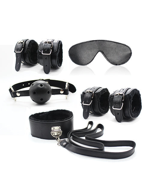 Plesur Tout Bondage Kit de 12 pièces - Noir