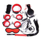 Kit de Bondage Plesur Deluxe - Negro/Rojo