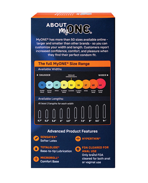 Condones My One Extra Anchos - Paquete de 10