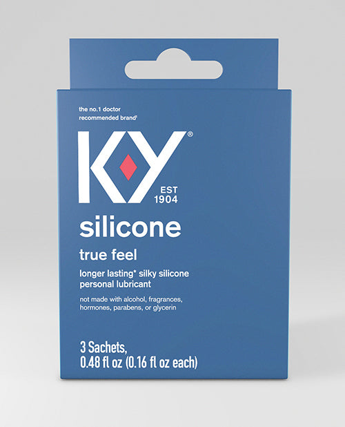 K-Y Silicone True Feel Lubricante Pack de 3 sobres