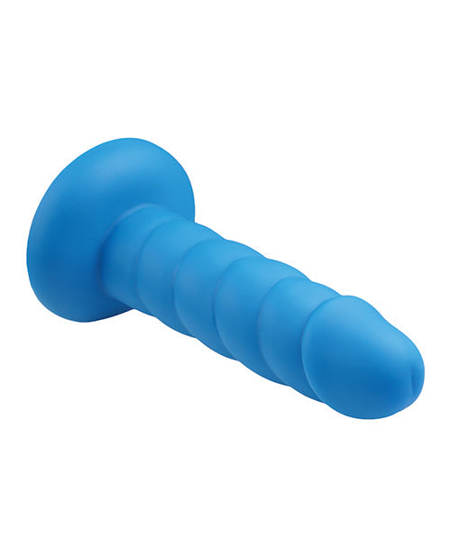 Godemiché réaliste Rock Candy | Gros godemiché Suga Daddy 14 cm | Godemiché ventouse en silicone bleu