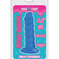 Godemiché réaliste Rock Candy | Gros godemiché Suga Daddy 14 cm | Godemiché ventouse en silicone bleu