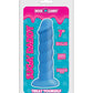 Gode réaliste Rock Candy | Gros gode Suga Daddy de 17,7 cm | Gode en silicone | Gode ventouse bleu