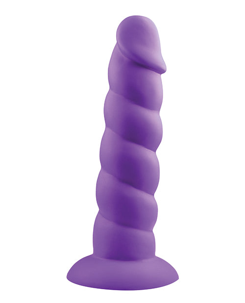 Godemiché réaliste Rock Candy | Gros godemiché Suga Daddy 18 cm | Godemiché en silicone | Godemiché violet