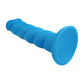 Godemichet réaliste Rock Candy | Gros godemichet Suga Daddy 20 cm | Godemichet en silicone bleu à ventouse