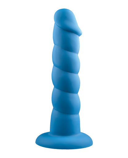 Rock Candy Godemiché Réaliste | Grand Godemiché Suga Daddy 24 cm | Godemiché en Silicone | Godemiché à Ventouse Bleu