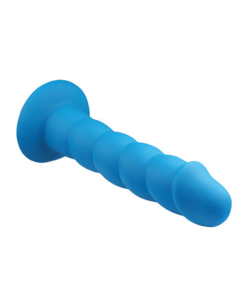 Rock Candy Godemiché Réaliste | Grand Godemiché Suga Daddy 24 cm | Godemiché en Silicone | Godemiché à Ventouse Bleu