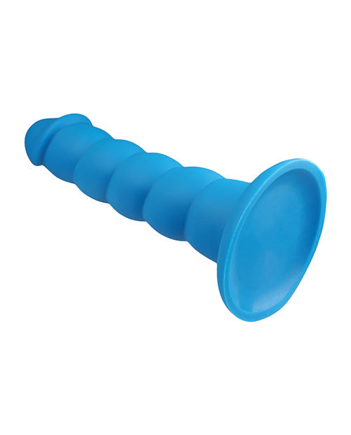 Rock Candy Godemiché Réaliste | Grand Godemiché Suga Daddy 24 cm | Godemiché en Silicone | Godemiché à Ventouse Bleu
