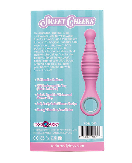 Vibromasseur anal conique Rock Candy Sweet Cheeks - Rose