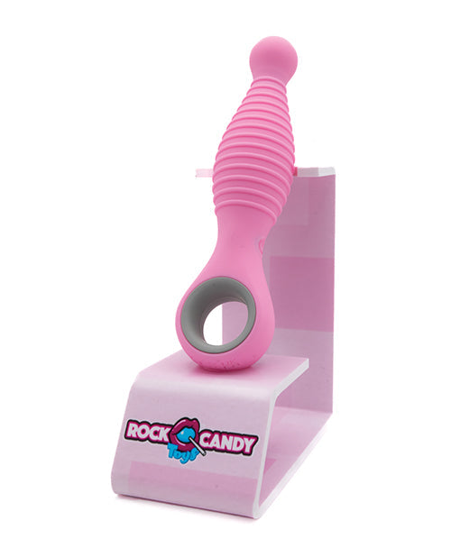 Vibromasseur anal conique Rock Candy Sweet Cheeks - Rose