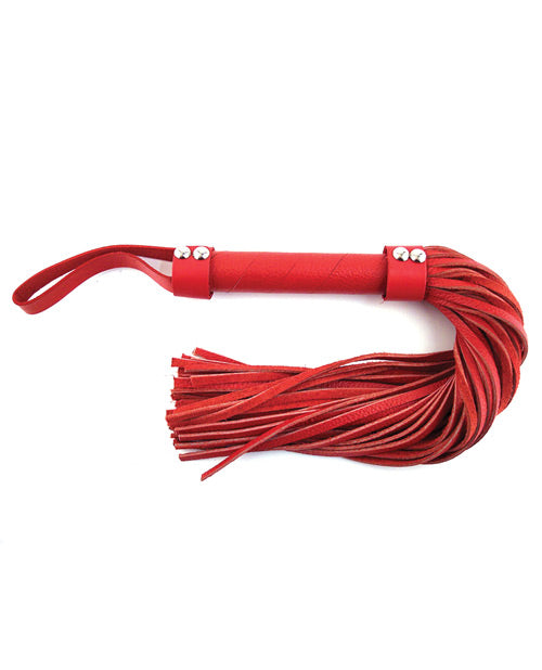 Flogger corto de cuero Rouge - Rojo