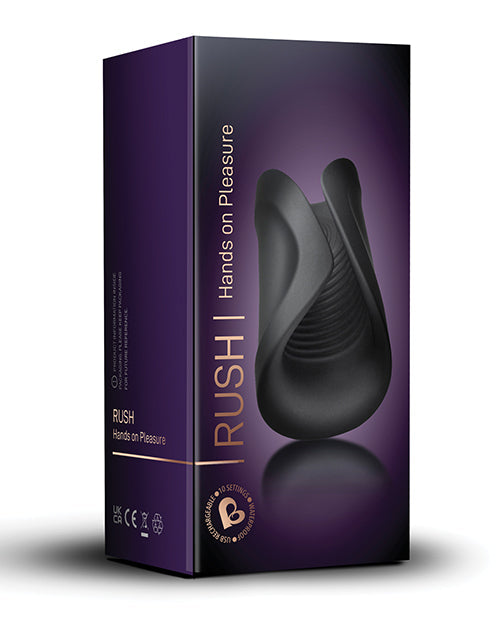 Rocks Off Rush Rechargeable Stroker - Noir