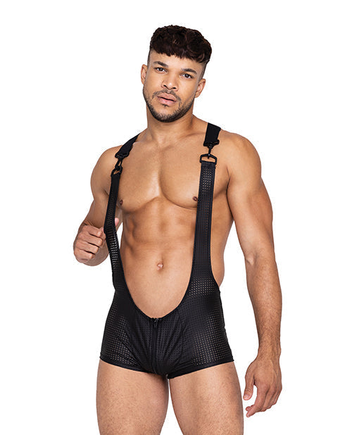Camiseta de tirantes Master con cierre de gancho y anilla y bolsa anatómica con cremallera negra XL