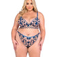 Brassière et culotte brodées Butterfly Beauty - Bleu 1X