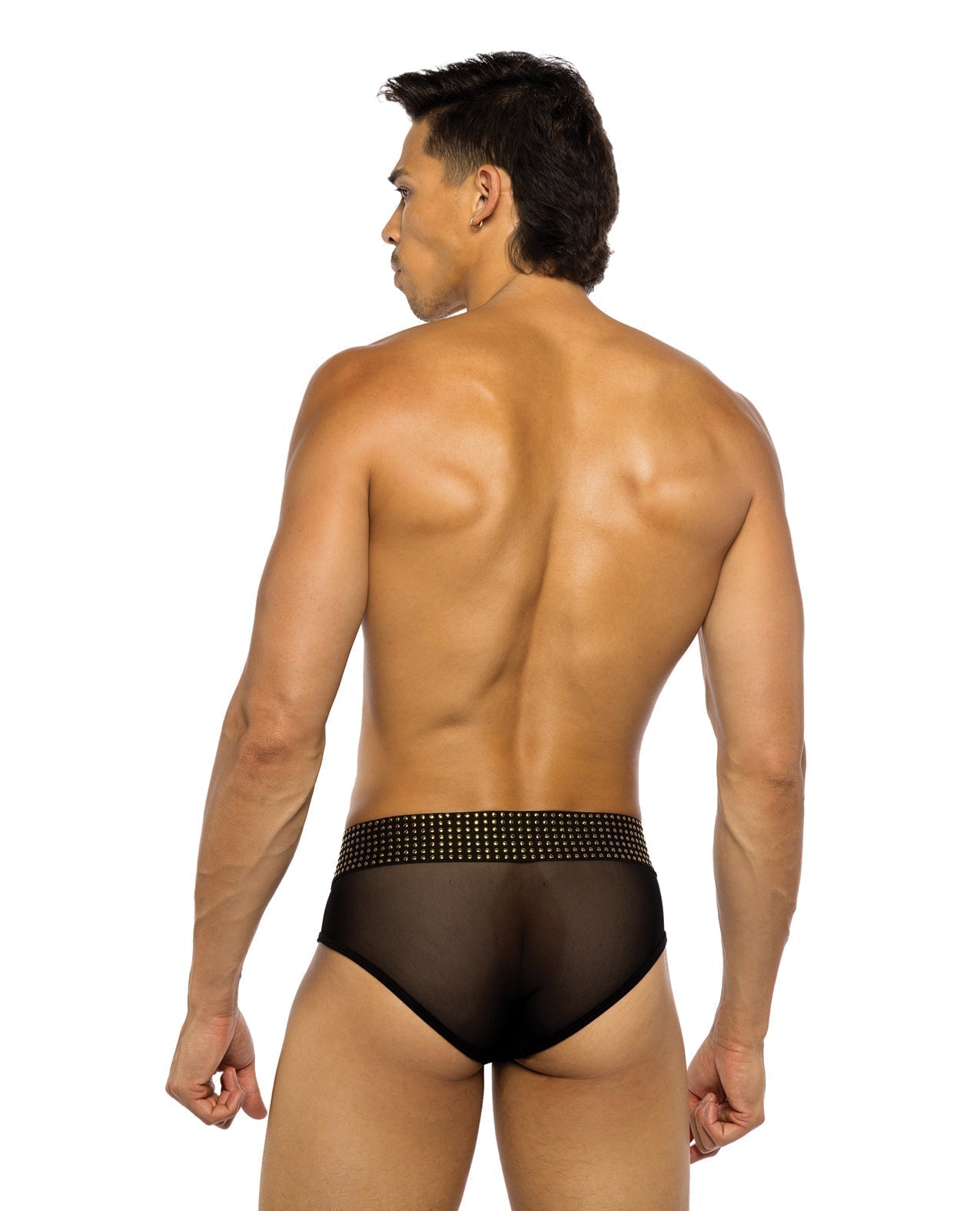 Culotte Sacré-Cœur avec bande élastique cloutée – Noir XL