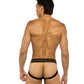 Jockstrap Sacré-Cœur avec pochette profilée et ceinture élastique cloutée - Noir M