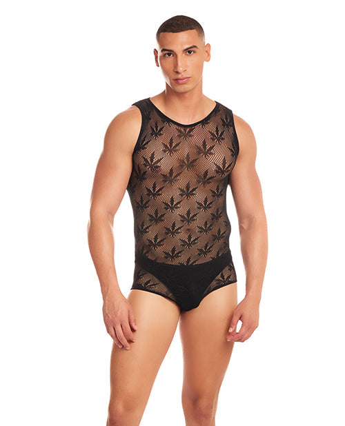 Ensemble de Lingerie Homme Singlet Blaze Soirée Arc-en-ciel Noir L/XL
