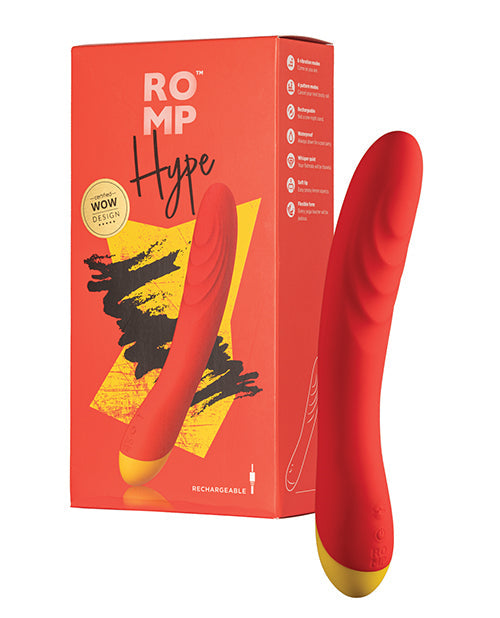Vibromasseur Point G ROMP Hype - Rouge