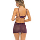 Robe Chimise et String Rene Rofe (Aperçu) Mauve TP/P