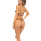 Soutien-gorge et string Lurex Dreams René Rofe bordeaux M/L