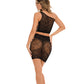 Rene Rofe Hidden Secret Laced Top & Skirt Black O/S