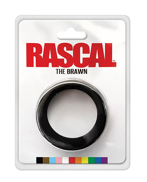 Rascal The Brawn Anneau Pénien en Silicone - Noir