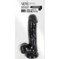Gode en silicone liquide VERS | Gode à ventouse | Gros gode noir de 19,8 cm | Gode réaliste