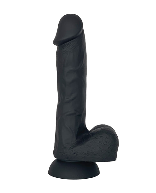 Gode en silicone liquide VERS | Gode à ventouse | Gros gode noir de 19,8 cm | Gode réaliste