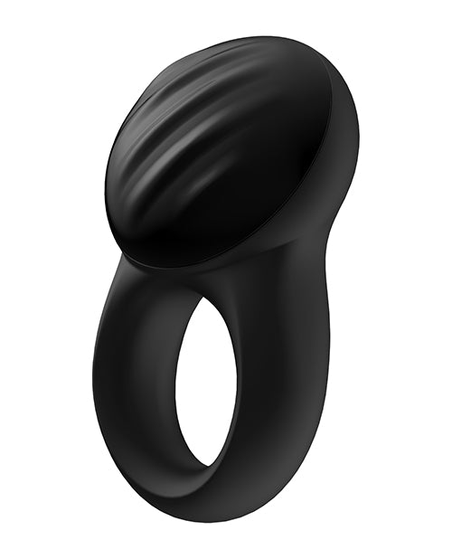 Bague Signet Satisfyer avec application Bluetooth - Noir