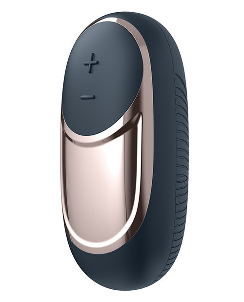 Satisfyer Dark Desire - Bleu foncé/Laiton