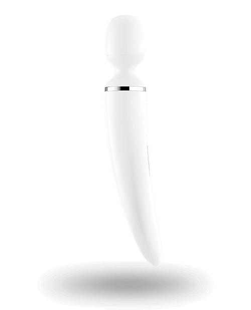 Satisfyer Wand-er Woman - Blanco/Cromado