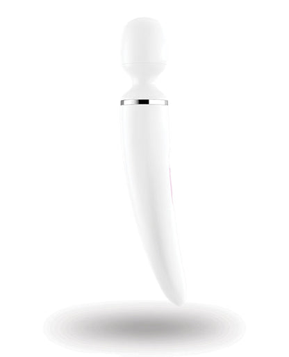 Satisfyer Wand-er Woman - Blanco/Cromado